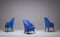 Italian Alcantara Project Armchairs by Umberto Asnago for Giorgetti/Progetti, 1980s, Set of 3 2