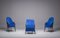 Italian Alcantara Project Armchairs by Umberto Asnago for Giorgetti/Progetti, 1980s, Set of 3 1