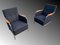 Mid-Century Bauhaus Style Armchairs by József Peresztegi, 1960s, Set of 2, Image 1