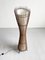 Vintage French Sculptural Kobe Floor Lamp in Bamboo, Metal and Canvas, 1980s, Image 4