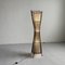 Vintage French Sculptural Kobe Floor Lamp in Bamboo, Metal and Canvas, 1980s 3