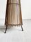 Vintage French Sculptural Kobe Floor Lamp in Bamboo, Metal and Canvas, 1980s, Image 6