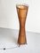 Vintage French Sculptural Organic Form Bamboo and Orange Canvas Kobe Floor Lamp, 1980s, Image 1