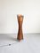 Vintage French Sculptural Organic Form Bamboo and Orange Canvas Kobe Floor Lamp, 1980s 4