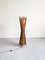 Vintage French Sculptural Organic Form Bamboo and Orange Canvas Kobe Floor Lamp, 1980s, Image 4