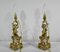 Napoleon III Golden Bronze Torch Bones, Set of 2, Image 1