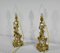 Napoleon III Fackelknochen aus goldener Bronze, 2 . Set 4