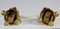 Napoleon III Fackelknochen aus goldener Bronze, 2 . Set 32
