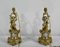 Napoleon III Golden Bronze Torch Bones, Set of 2 5