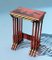 Red Lacquered & Japanned Nesting Tables, 1920s, Set of 3 2