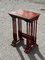Tavolini ad incastro laccati rossi, anni '20, set di 3, Immagine 6