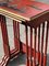 Tavolini ad incastro laccati rossi, anni '20, set di 3, Immagine 8
