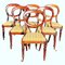 Victorian Mahogany Balloon Back Dining Chairs, Set of 6 3