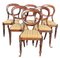 Victorian Mahogany Balloon Back Dining Chairs, Set of 6 1