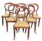 Victorian Mahogany Balloon Back Dining Chairs, Set of 6, Image 1