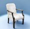 Antique Armchair in Mahogany and Fabric 1