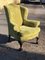 Antique Armchair with Carved Mahogany Legs 5