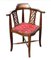 Antique Inlaid Mahogany Armchair 1