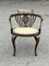 Antique Inlaid Mahogany Armchair 9