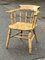 Antique Oak Smokers Bow Fireside Armchair, Image 1