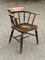 Antique Oak Smokers Bow Fireside Chair, Image 6