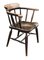 Antique Oak Smokers Bow Fireside Chair 7