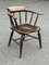 Antique Oak Smokers Bow Fireside Chair, Image 4