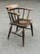 Antique Oak Smokers Bow Fireside Chair, Image 5