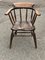 Antique Oak Smokers Bow Fireside Chair 3