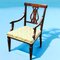 Sheraton Inlaid Mahogany Armchair 1