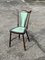 Vintage Brown & Turquoise Side Chair 2