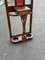 Arts & Crafts Coat Stand, Mirror & Glove Cupboard with Umbrella Stands, Image 3