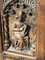 Armoire à Boissons en Chêne avec Figurines Sculptées de Knights & Maiden 6
