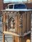 Drinks Cabinet in Oak with Fine Carved Figures of Knights & Maiden 8