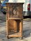 Drinks Cabinet in Oak with Fine Carved Figures of Knights & Maiden 11