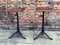 Edwardian Industrial Metal Machinist Tables with Wooden Tops, Set of 2 1