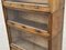 Edwardian Light Oak Sectional Bookcase with Drawer to Base 6
