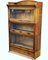Edwardian Light Oak Sectional Bookcase with Drawer to Base 2