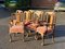 Tavolo e sedie edoardiana in quercia, set di 9, Immagine 18