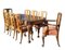 Tavolo e sedie edoardiana in quercia, set di 9, Immagine 1