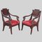 Empire French Library Armchairs, Set of 2 1