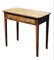 George Iii Inlaid Oak Side Table, Brass Handles. 1