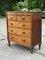 Georgian Mahogany Bow Front Chest of Drawers, Image 6