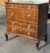 Georgian Walnut Fronted Chest of Drawers with Brass Handles, Image 4