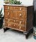 Georgian Walnut Fronted Chest of Drawers with Brass Handles, Image 2