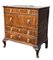 Georgian Walnut Fronted Chest of Drawers with Brass Handles, Image 1