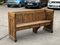 Gothic Georgian Oak Bench with Panelled Sides and Back 2