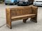 Gothic Georgian Oak Bench with Panelled Sides and Back, Image 2