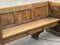 Gothic Georgian Oak Bench with Panelled Sides and Back 12