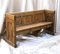 Gothic Georgian Oak Bench with Panelled Sides and Back, Image 6